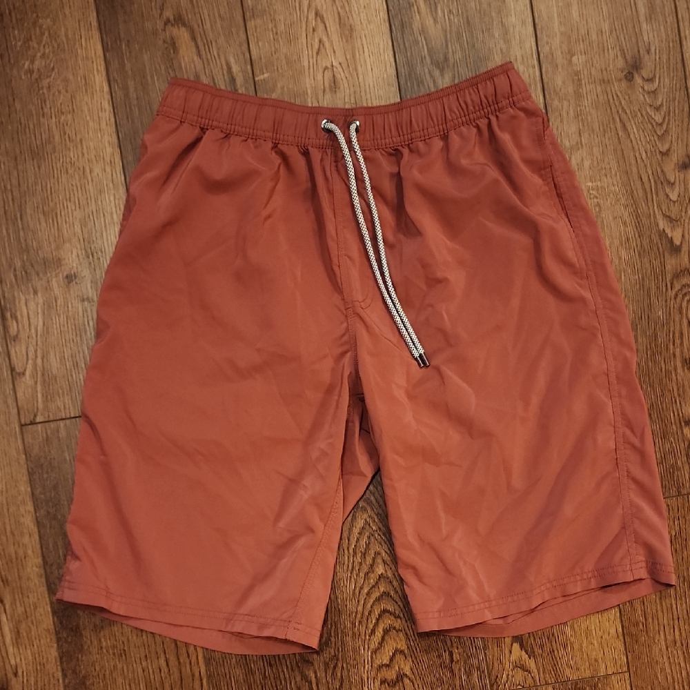 American Tall Rust Colored Swim Trunks - Size L/XT